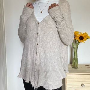 FREE PEOPLE Button Up Sweater 
Size Small